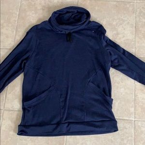 Cowl neck athletic pullover